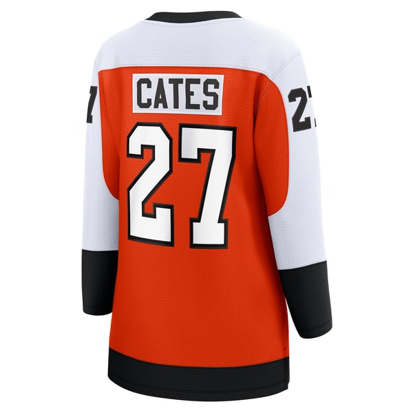 Women's Philadelphia Flyers Noah Cates Fanatics Orange Home Breakaway Player Jersey - Image 4
