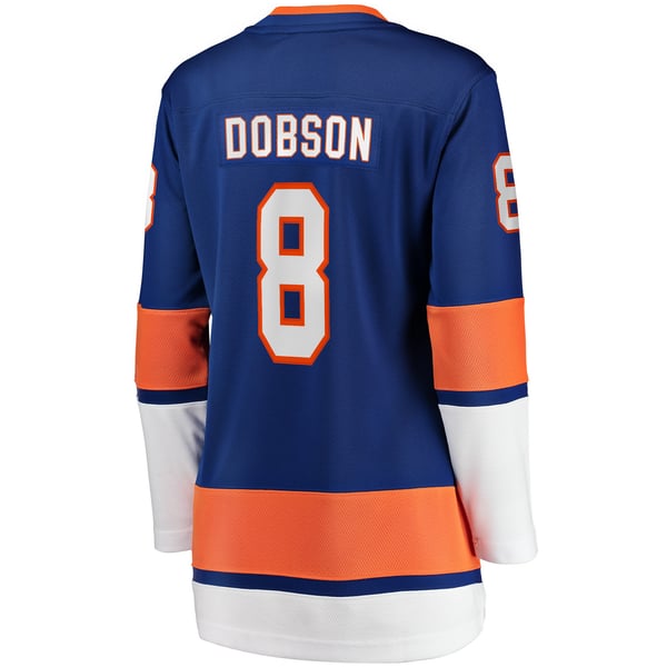Women's New York Islanders Noah Dobson Fanatics Royal Home Breakaway Player Jersey - Image 4