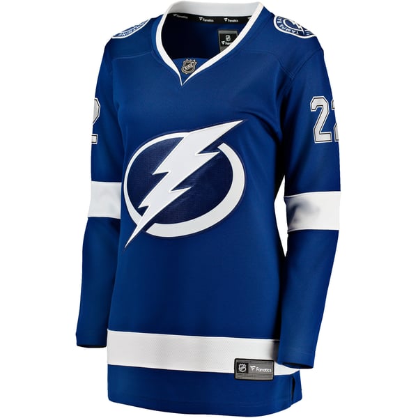 Women's Tampa Bay Lightning Oliver Bjorkstrand Fanatics Blue Home Breakaway Player Jersey - Image 3
