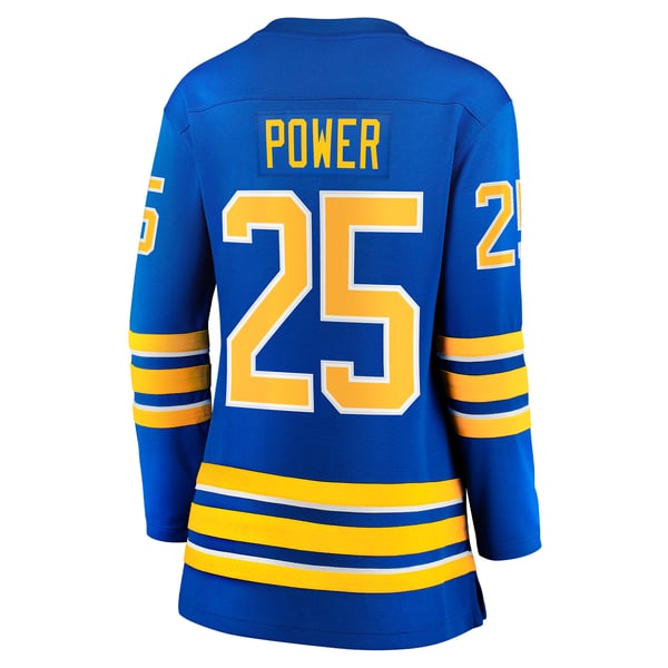 Women's Buffalo Sabres Owen Power Fanatics Royal Home Breakaway Player Jersey - Image 4