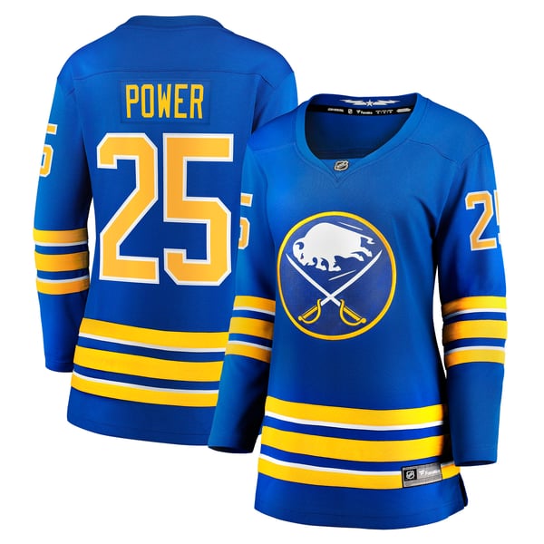 Women's Buffalo Sabres Owen Power Fanatics Royal Home Breakaway Player Jersey - Image 1