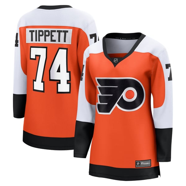 Women's Philadelphia Flyers Owen Tippett Fanatics Orange Home Breakaway Jersey - Image 1