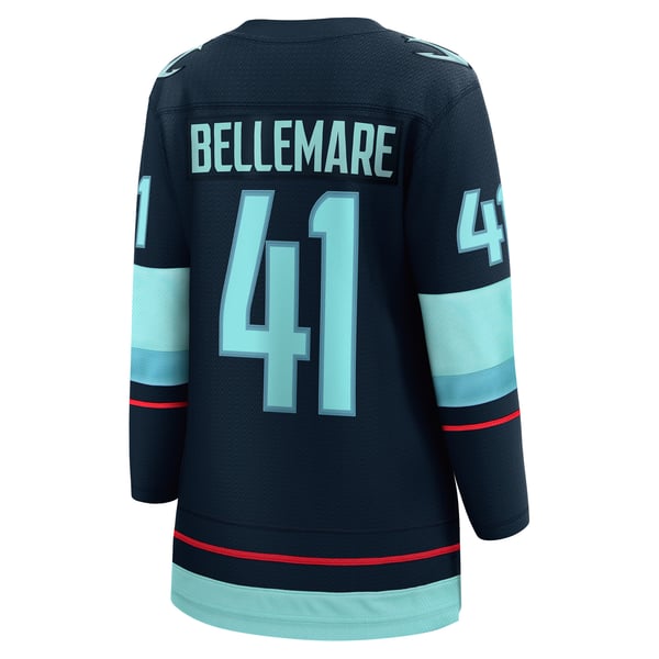 Women's Seattle Kraken Pierre-Edouard Bellemare Fanatics Deep Sea Blue Home Breakaway Player Jersey - Image 4