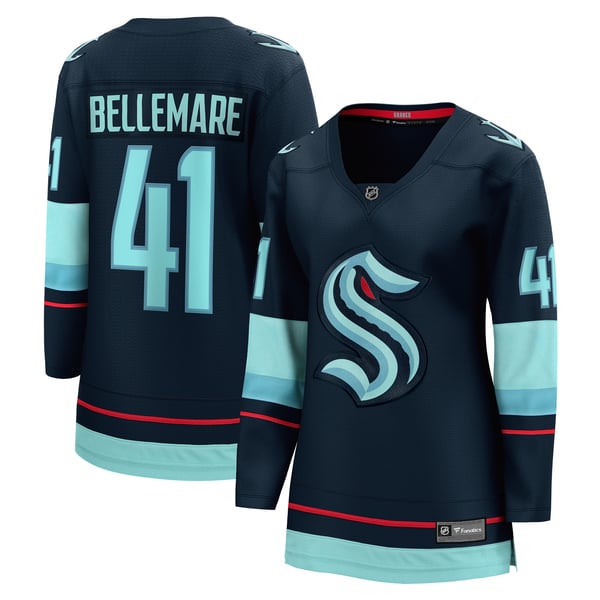 Women's Seattle Kraken Pierre-Edouard Bellemare Fanatics Deep Sea Blue Home Breakaway Player Jersey - Image 1