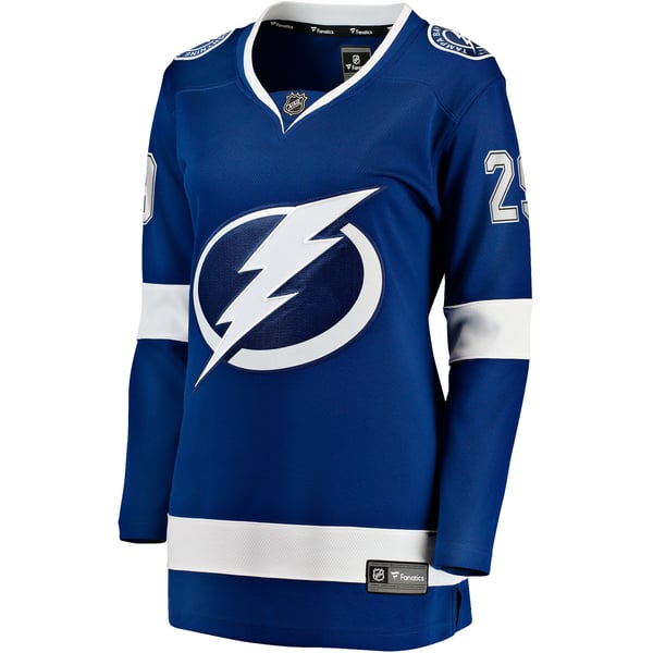 Women's Tampa Bay Lightning Pontus Holmberg Fanatics Blue Home Breakaway Jersey - Image 3