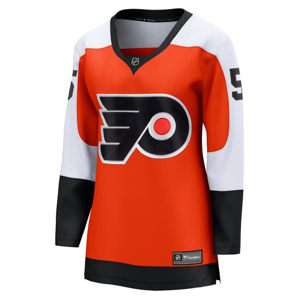 Women's Philadelphia Flyers Rasmus Ristolainen Fanatics Orange Home Breakaway Player Jersey - Image 3