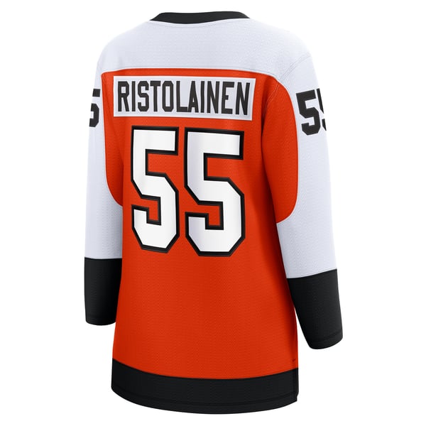 Women's Philadelphia Flyers Rasmus Ristolainen Fanatics Orange Home Breakaway Player Jersey - Image 4