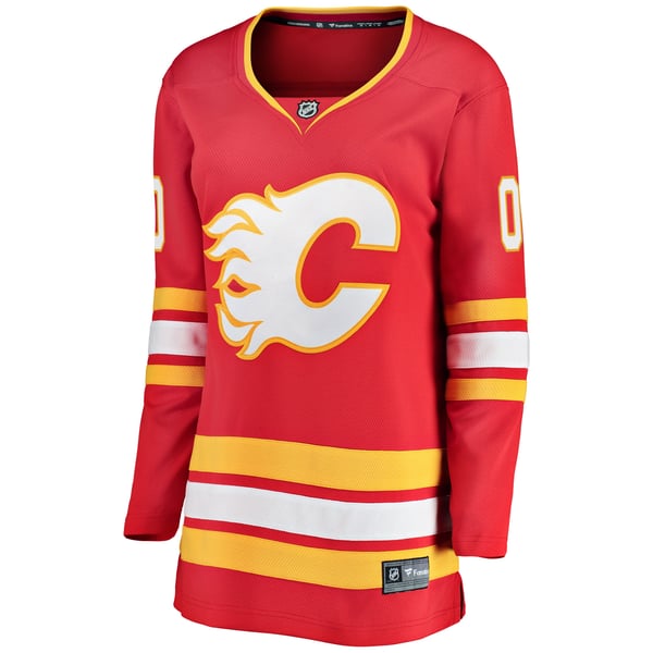Women's Calgary Flames Fanatics Red Home Breakaway Custom Jersey - Image 3
