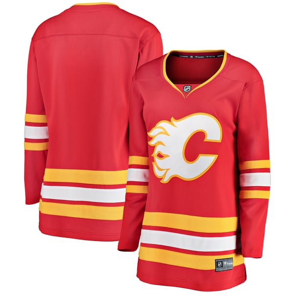 Women's Calgary Flames Fanatics Red Home Breakaway Jersey - Image 2
