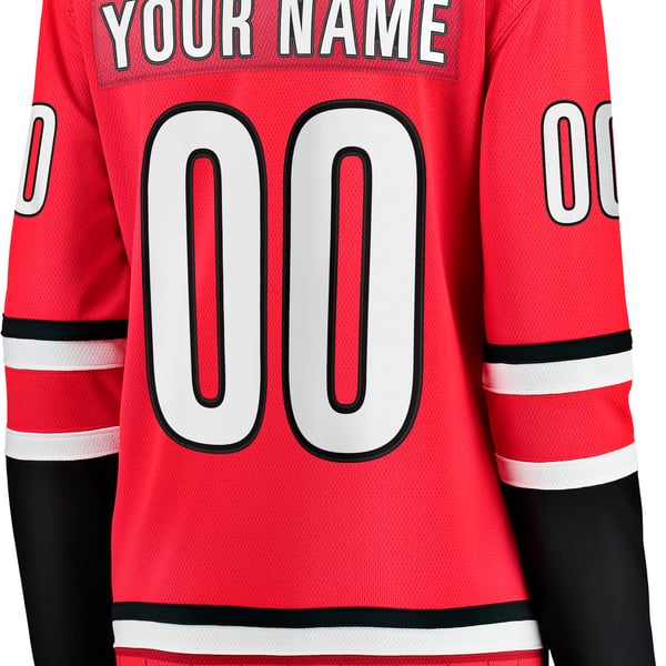 Women's Carolina Hurricanes Fanatics Red Alternate Breakaway Custom Jersey - Image 4
