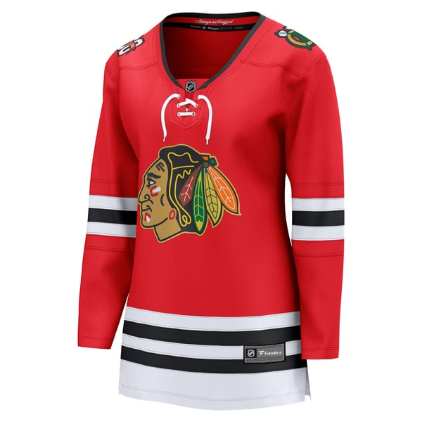 Women's Chicago Blackhawks Fanatics Red Centennial Breakaway Jersey - Image 3