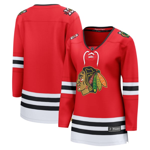 Women's Chicago Blackhawks Fanatics Red Centennial Breakaway Jersey - Image 1