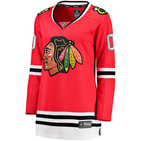 Women's Chicago Blackhawks Fanatics Red Home Breakaway Custom Jersey - Image 3