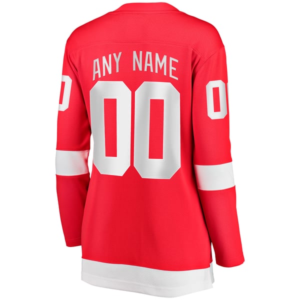 Women's Detroit Red Wings Fanatics Red Home Breakaway Custom Jersey - Image 4
