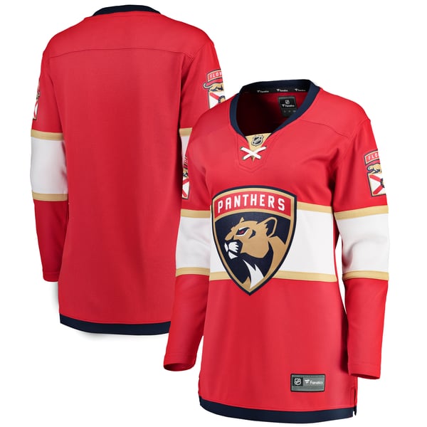 Women's Florida Panthers Fanatics Red Home Breakaway Jersey - Image 2