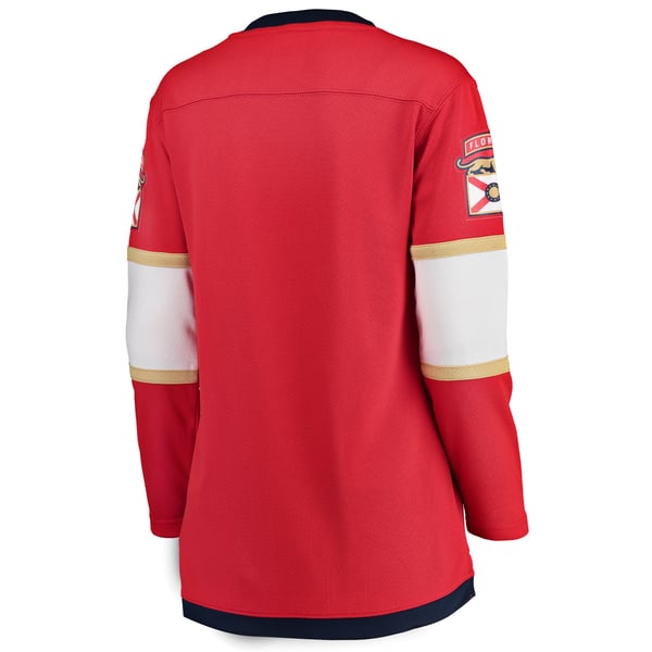 Women's Florida Panthers Fanatics Red Home Breakaway Jersey - Image 4