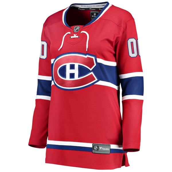 Women's Montreal Canadiens Fanatics Red Home Breakaway Custom Jersey - Image 3