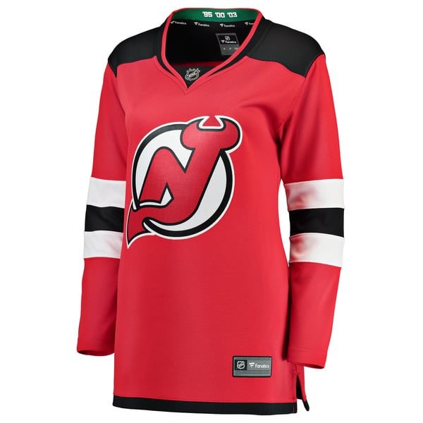 Women's New Jersey Devils Fanatics Red Home Breakaway Jersey - Image 3