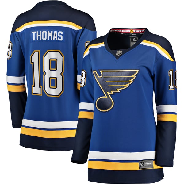 Women's St. Louis Blues Robert Thomas Fanatics Blue Home Breakaway Player Jersey - Image 2