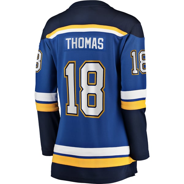 Women's St. Louis Blues Robert Thomas Fanatics Blue Home Breakaway Player Jersey - Image 4