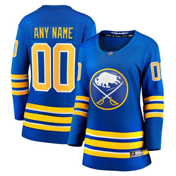 Women's Buffalo Sabres Fanatics Royal Home Breakaway Custom Jersey - Image 1