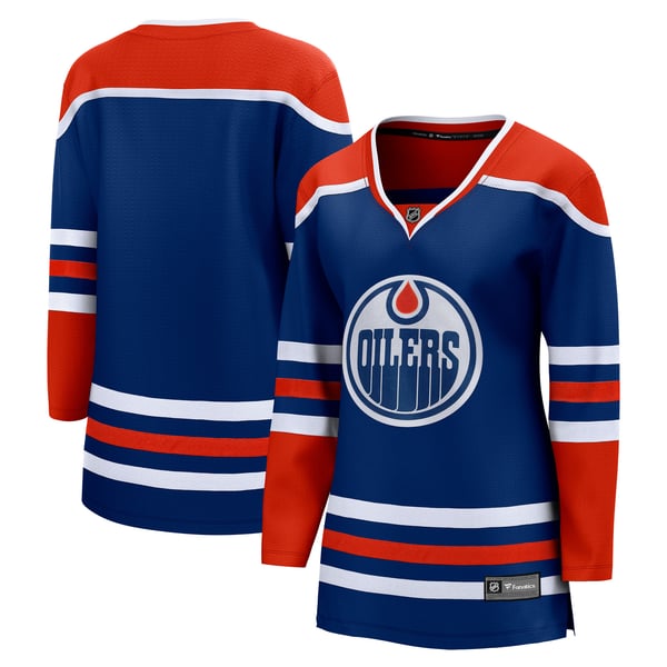 Women's Edmonton Oilers Fanatics Royal Home Breakaway Blank Jersey - Image 1