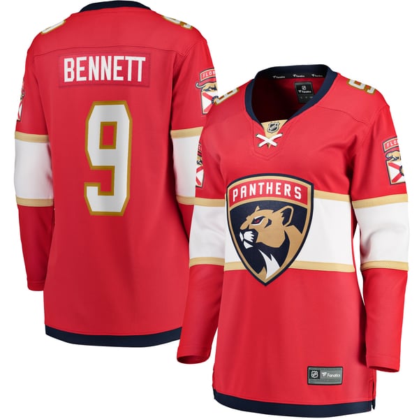 Women's Florida Panthers Sam Bennett Fanatics Red Home Breakaway Replica Jersey - Image 1