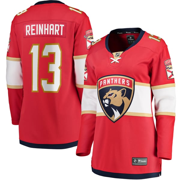 Women's Florida Panthers Sam Reinhart Fanatics Red Breakaway Player Jersey - Image 1