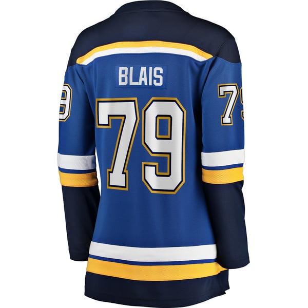 Women's St. Louis Blues Sammy Blais Fanatics Blue Home Breakaway Jersey - Image 4