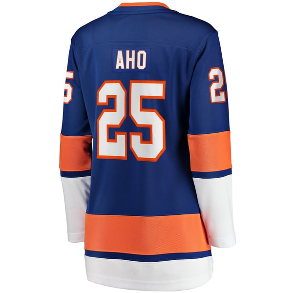 Women's New York Islanders Sebastian Aho Fanatics Royal Home Breakaway Player Jersey - Image 4