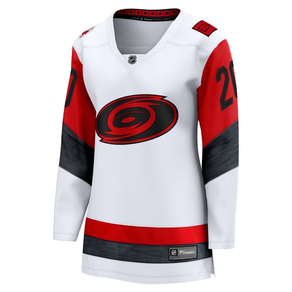 Women's Carolina Hurricanes Sebastian Aho Fanatics White Away Breakaway Jersey - Image 3
