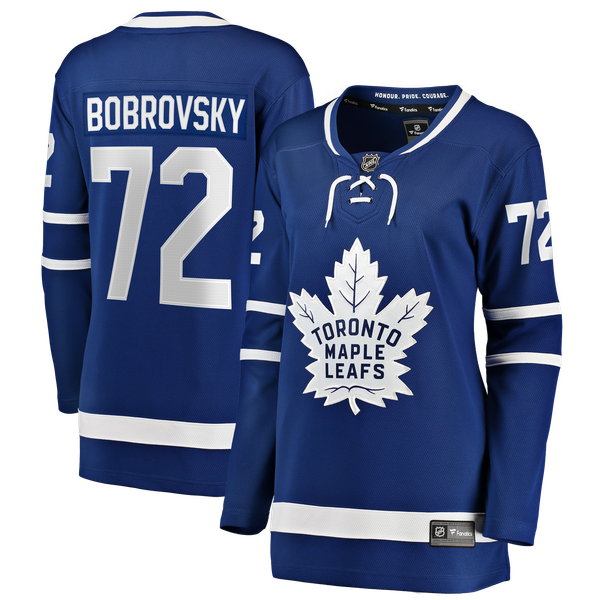 Women's Toronto Maple Leafs Sergei Bobrovsky Fanatics Blue Home Breakaway Jersey - Image 1