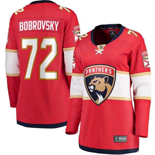Women's Florida Panthers Sergei Bobrovsky Fanatics Red Home Breakaway Jersey - Image 2