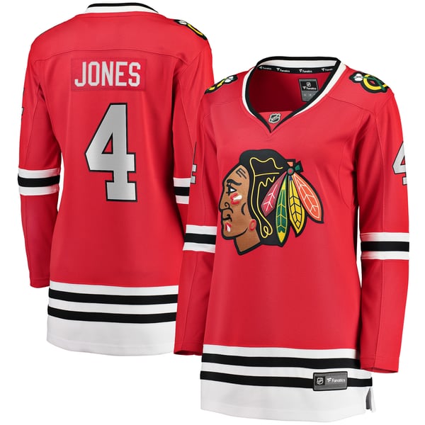 Women's Chicago Blackhawks Seth Jones Red Fanatics Home Breakaway Player Jersey - Image 2