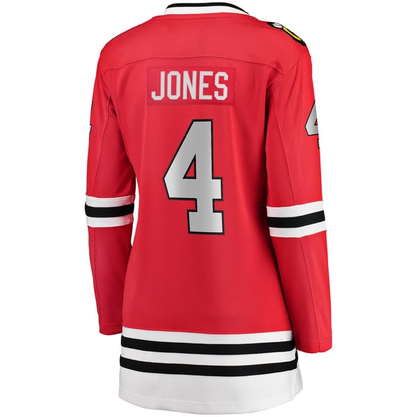 Women's Chicago Blackhawks Seth Jones Red Fanatics Home Breakaway Player Jersey - Image 4