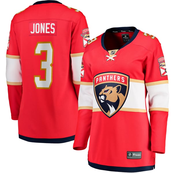 Women's Florida Panthers Seth Jones Fanatics Red Home Breakaway Player Jersey - Image 2