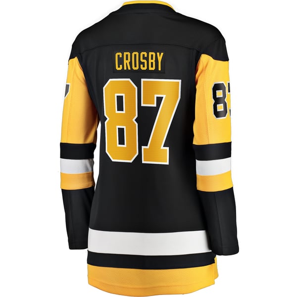 Women's Pittsburgh Penguins Sidney Crosby Fanatics Black Captain Patch Home Breakaway Jersey - Image 4