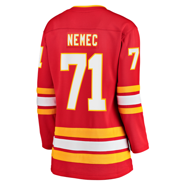 Women's Calgary Flames Simon Nemec Fanatics Red Home Breakaway Jersey - Image 4