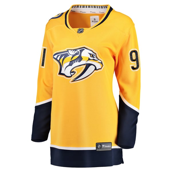 Women's Nashville Predators Steven Stamkos Fanatics Gold Home Premier Breakaway Player Jersey Breakaway Jersey - Image 3