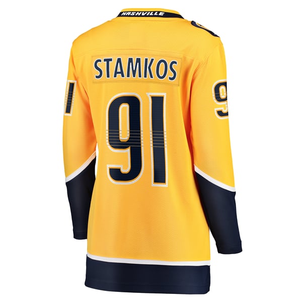 Women's Nashville Predators Steven Stamkos Fanatics Gold Home Premier Breakaway Player Jersey Breakaway Jersey - Image 4