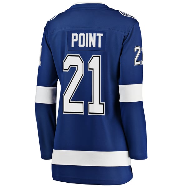 Women's Tampa Bay Lightning Brayden Point Fanatics Blue Breakaway Player Jersey - Image 4