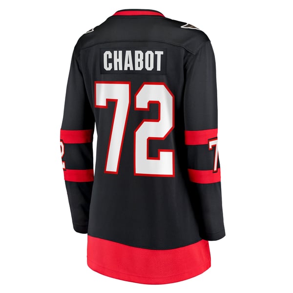 Women's Ottawa Senators Thomas Chabot Fanatics Black Home Breakaway Jersey - Image 4