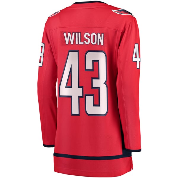 Women's Washington Capitals Tom Wilson Fanatics Red Breakaway Player Jersey - Image 4