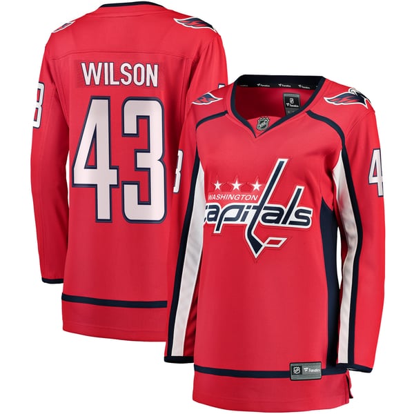 Women's Washington Capitals Tom Wilson Fanatics Red Breakaway Player Jersey - Image 1