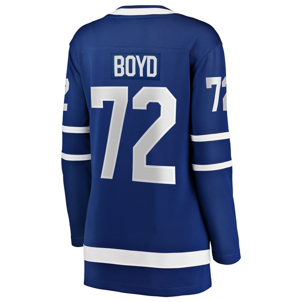 Women's Toronto Maple Leafs Travis Boyd Fanatics Blue Home Breakaway Jersey - Image 4