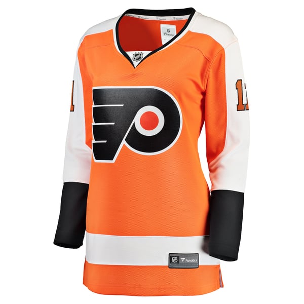 Women's Philadelphia Flyers Travis Konecny Fanatics Orange Home Breakaway Jersey - Image 3
