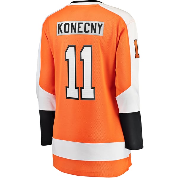 Women's Philadelphia Flyers Travis Konecny Fanatics Orange Home Breakaway Jersey - Image 4