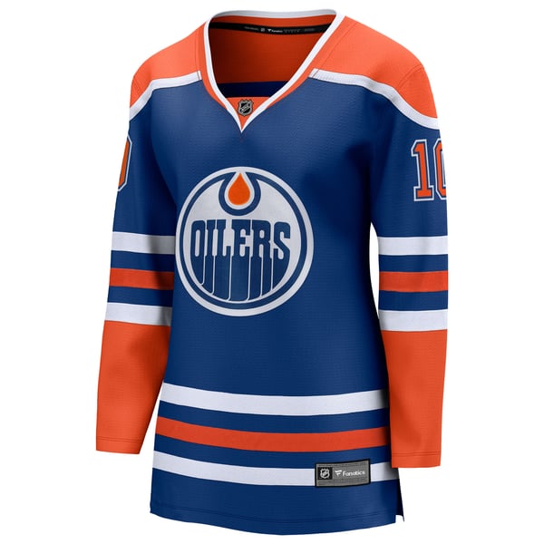 Women's Edmonton Oilers Trent Frederic Fanatics Royal Home Breakaway Jersey - Image 3