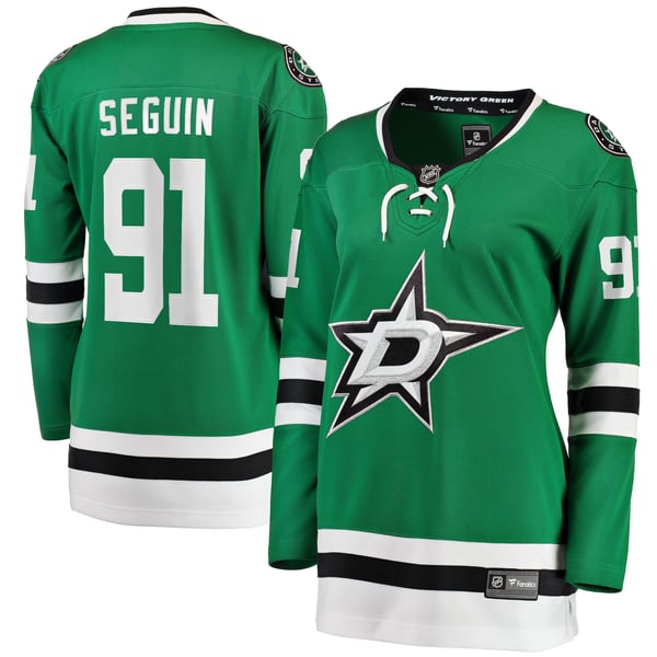 Women's Dallas Stars Tyler Seguin Fanatics Kelly Green Home Breakaway Player Jersey - Image 2