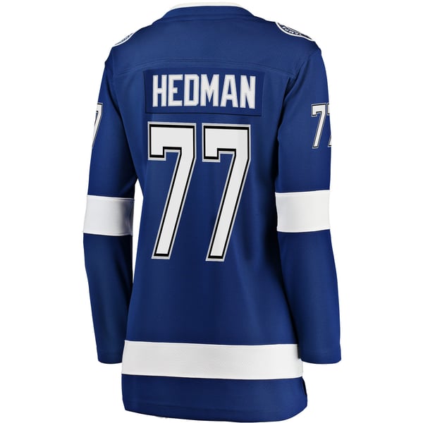 Women's Tampa Bay Lightning Victor Hedman Fanatics Blue Home Breakaway Jersey - Image 4
